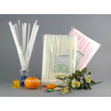 Biodégradable Compostable Eco-Friendly Emballé individuellement PLA Straw (79002)